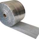 USA Reflective Insulation Roll, Bubble Insulation Roll for Summer Heat, Bubble Pack , 12" Width x 125' Length, Reflective for Colder Climates