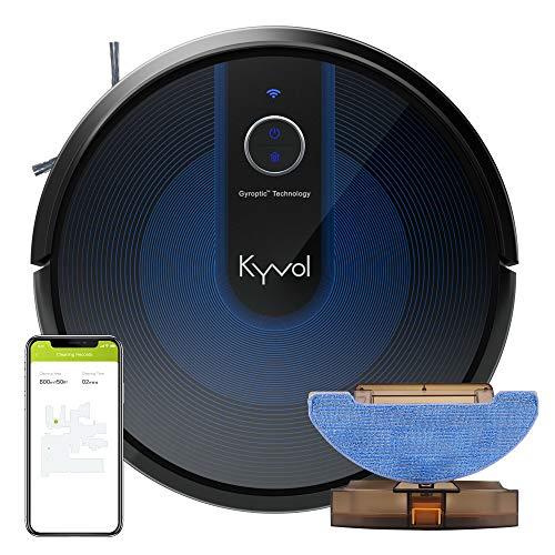 Kyvol Cybovac E31 Robot Vacuum, Sweeping & Mopping Robot Vacuum Cleaner with 2200Pa Suction, Smart Navigation, 150 mins Runtime, Works with Alexa, Self-Charging, Ideal for Pet Hair, Floor and Carpets