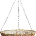 Gardman R490 Woven Rope Hanging Basket, 14" Diameter, Brown