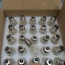 25 Pack C9 Bulbs Clear Replacement Bulbs Incandescent, C9 Christmas Light Bulbs for Christmas String Light, E17 Intermediate Base, 7 Watt, Clear