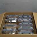 M MCIRCO 10-Pack,30 Oz Glass Meal Prep Containers 2 Compartments Airtight Lunch Bento Boxes with Lids, Glass Food Storage Containers, Microwave, Oven, Freezer and Dishwasher