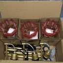 ILLMTW Glass Floor Lamp for Living Room,Bedroom,Gold Flower Mid Century Modern Standing Lamp Brass Tree 3 Light Tall Floor Lamps Vintage Floor Lights Pink Lamp Shade Farmhouse Boho Bohemian