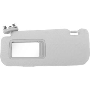 Gray Sun Visor Left Driver Compatible with Corolla 2009 2010 2012 2013 74320-02711-E0 W/Mirror Front Left Side