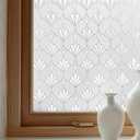 OHTMERU Window Privacy Film Decorative Non-Adhesive, Reusable, Anti-Glare, 23.6 x 78.7 inches