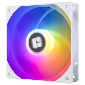 Thermalright TL-C12RW-S V2 CPU Fan 120mm ARGB Case Cooler Fan, 4pin PWM Connector Silent Computer Fan with S-FDB Bearing Included,up to 1500RPM Cooling Fan (White ARGB)