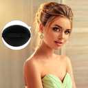 11 Pieces Hair Bump Sponge Volume Hair Bases Set Bump It Accessory for Volume Insert Styling Tools up Combs Clips Sponge Bun Updo Accessories for Women DIY Hairstyles(Black, Brown)