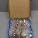 Amazon Basics Disposable Clear Assorted Cutlery Set, Premium Quality, 192 Count, Large Combo Pack Forks, Spoon and Knives