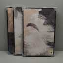 Framed Neutral Abstract Wall Art, 3 Piece Modern Minimalist Canvas Prints Paintings Artwork for Walls, Black Beige Brown Neutral Tone Pictures for Living Room Dining Room Bedroom Wall Decor 16x24 In