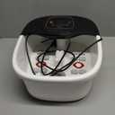 Foot Spa Bath Massager with Heat, Epsom Salt,Bubbles, Vibration and Red Light, Tub for Stress Relief,Foot Soaker, Christmas Gifts Birthday Gifts for Mom Dad Women Men Her Him (Black/White)