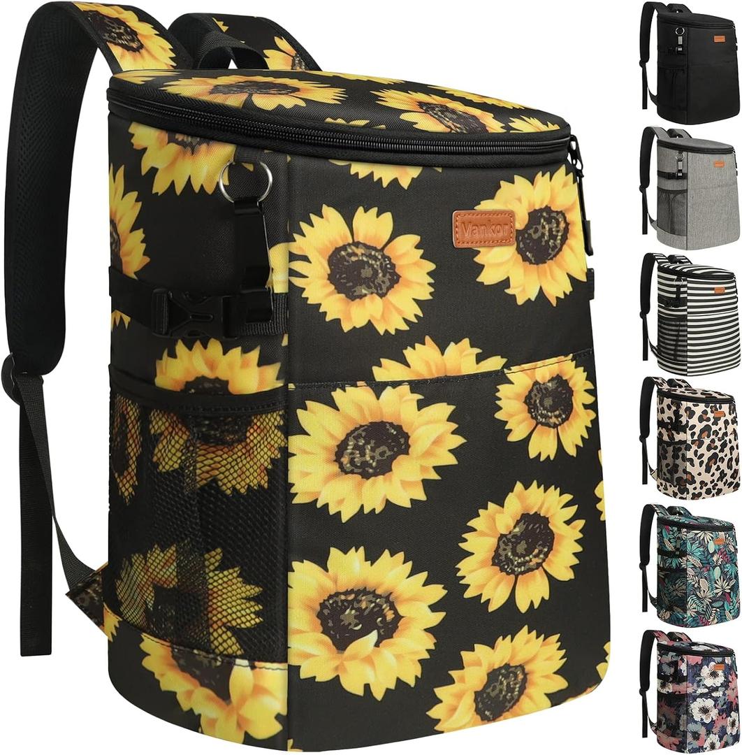 Camping Cooler Backpack 30 45 Cans, Soft Backpack Coolers Insulated Leak Proof Travel Cooler Bag Waterproof Lunch Picnic Beach Work Trip Thermal Bag Drink Beverage Beer Bag Cooler