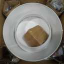 Modern Pendant Light Fixtures Black and White Linen Drum Chandeliers for Dining Room 15.35" 4-Light Adjustable Ceiling Hanging Light for Kitchen Island Entryway Foyer Hallway Bedroom Living Room E12