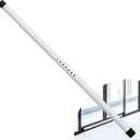 1.25 inch Diameter Sliding Door Security Bar, 17.1-40 Inch Adjustable Sliding Glass Patio Door Security Bar, White Sliding Door Lock Bar with Rubber Tips, Window Security Bar for Home