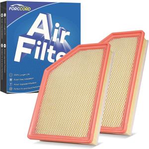 2 PACK Engine Air Filter Fits for Chevrolet Silverado GMC Sierra 2500HD & 3500HD 6.6L Duramax 2020-2023 24 25 26 Air Filter Car Accessories Replacement 84554703 A3248C (Diesel Engine ONLY)