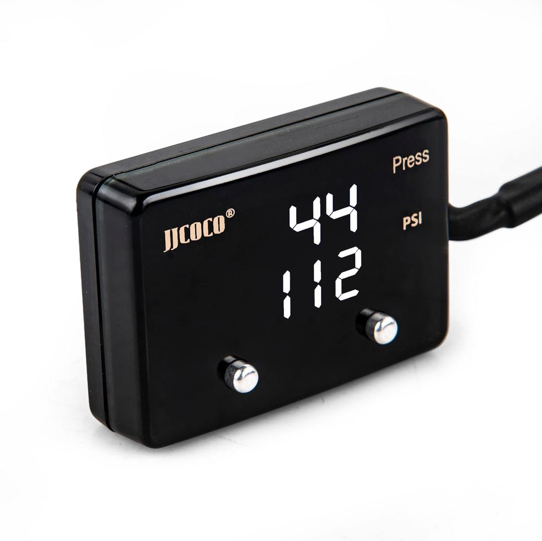 Dual Oil Pressure Gauge 232PSI LED Digital Display 12V Press Gauge Meter Kit with Oil Pressure Sensor for Car Truck Vehicle Automotive