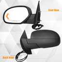 Left Power Heated Side View Mirror Compatible with Avalanche Sierra 1500 Silverado 1500 Suburban 1500 Tahoe Yukon 20809948