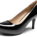 DREAM PAIRS Tiffany Women's Classic Elegant Versatile Low Stiletto Heel Dress Platform Pumps Shoes size 10