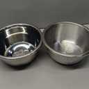 304 Stainless Steel Microporous Colander,2QT Large Capacity with Mixing Bowl For washing vegetables, fruit and rice and for draining cooked pasta(2PC) (Primary Colors)