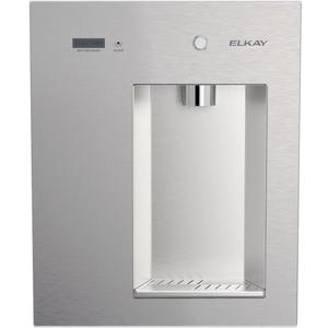 Elkay Liv EZ LBWDM06SSBC Built-in Filtered Wall-Mount Water Dispenser Battery Powered, NSF Certified, Push Button, Reduces Lead & PFAS, Steel Gray, Refrigerated Ideal for Home