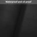 Leather Desk Mat,1.8mm Thick,12x42 Inch Desk Cover,Desk Protector Mat,Dresser Cover Top,Nail Table Mat,Dresser Cover,Quartz Countertop Protector,Table Sticker Cover(Black+Gray,1242)