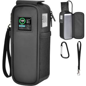 Case Compatible with Anker Prime 27,650mah Power Bank 250w, Laptop Phone Computer Battery Chargers Travel Carrying Holder for Portable Charger Fast Charging &USB Cables, Adapters (Bag Only)