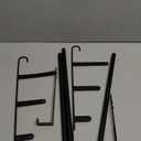 Over The Door Towel Rack, 24 Inch Towel Rack with Hooks for Door Hanging, Door Towel Bar, Over Door Towel Racks for Bathroom (Black)