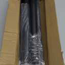 Closet Rod 50-75 Inches, Adjustable Heavy Duty Metal Black Closet Rods for Hanging Clothes 1.3 Inches Diameter for Wardrobes Laundry