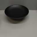 Large Decorative Fruit Bowl for Kitchen Counter, Modern Resin Pedestal Bowl for Home Decor, Stylish Key Bowl for Entryway Table, Decorative Bowl for Coffee Table Decor, Artificial Stone Black