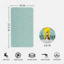 Non Slip Bathtub Mat, Anti Slip Bath Mat 0.6" Extra Thick, Quick Dry Bath Tub Anti Slip Shower Mat, Loofah Non-Slip Bath Mat for Tub Bathroom Pool Kitchen Entryway Home Hotel(Blue 16x27)