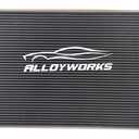 ALLOYWORKS 3 Row Aluminum Radiator For Chevy Corvette C6 6.0L 6.2L 7.0L V8 Double Oil Cooler AT/MT 2005-2013 2006 2007 2011 2012