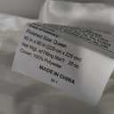 Duvet Insert Queen Size - Lightweight Comforter, Quilted Cooling Duvet Insert, Down Alternative Summer Comforter with 8 Tabs, Ultra Soft, Striped, Machine Washable, Queen, White90x90