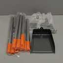 TIMINGILA Pooper Scooper Dog Pooper Scooper Long Handle Stainless Metal Tray Rake Spade Set for Large Medium Small Dogs Easy to Clean Pet Waste Use for Yard, Grass, Dirt or Gravel - Pet Supplies