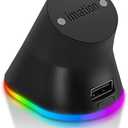 RGB Charging Dock for Logitech Computer Mouse G PRO X Superlight DEX/2/1, G502, G502 X Plus, G502 X Lightspeed, G703, G703 Hero, G903, G PRO Wireless - Computer Mice Powerplay Charging System (Black)