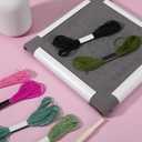 3 Pack Square Embroidery Hoops, Plastic Cross-Stitch Hoops, Plastic Clip Frame for Embroidery, Embroidery Quilting Frames (6x6, 8x8, 11x11)