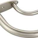 Room Darkening Wrap Around Double Curtain Rod Set,Extendable Metal Rod Set 1 Inches Front Rod and 5/8 Inches Rod for Window 84-120",Satin Nickel