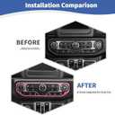 RT-TCZ for Wrangler JL Center Dash AC Switch Cover Trim Frame Pink for Jeep Wrangler JL JLU Gladiator JT 2018-2023 Pink Interior Accessories