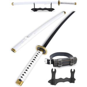 Cold Blade Katana Sword - 41 inches Katana Replica with Holster Belt and Display Stand - Sword with Authentic Design (A-Wado Ichimonji)