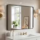 40"x30" Bathroom Vanity Mirror for Wall Aluminum Framed Farmhouse Rectangle