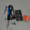 Soldering Iron Kit, 90W 110V Fast Heat up LCD Digital Soldering Gun kit with Ceramic Heater, 10 in 1 Adjustable Temperature Soldering Kit with Automatic Sleep Mode