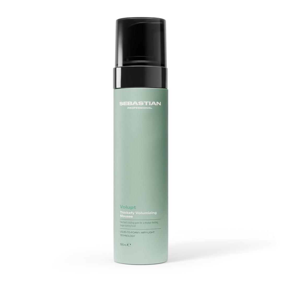 Sebastian Professional Volupt Thickefy Volumizing Mousse | Flexible Hold Styling | Thickens & Conditions Fine Hair | 6.4 fl oz