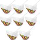 R-kay 16 Pcs Candy Bowls And Plastic Scoops Set - 8 Clear Plastic Candy Bowl 20 Oz And 8 Scoop 6.5 Inch Buffet Containers Set Heavy Duty