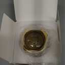 Makeup Brush Holder Organizer,Toothbrush Holders,Desk Pen Pencil Holder,Multifunctional Vintage Glass Brush CupL/Gold/A3-7-US (Large)