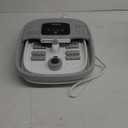 HOSPAN Collapsible Foot Spa with Heat, Bubble, Red Light, and Temperature Control, Foot Bath Massager with 8 Shiatsu Massage Rollers, Pedicure Foot Spa for Relaxation and Stress Relief (Gray)