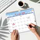 2026 Wall Calendar 18-Month Planner from January 2026 to June 2027, Stylish Monthly Planner for Home & Office Use