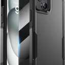 Diaclara Designed for iPhone 15 Case, [with Privacy Screen Protector] [Anti Spy] [Military Grade Drop Protection] Heavy Duty Full-Body Shockproof Phone Case, Black