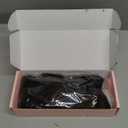 REECHO Curly Hair Extensions - 4PCS 14" GoGo Curly Clip in Hair Extensions 100% Super Protein Hairpieces with Invisible Lace Weft Silky Soft Natural Look for Women - Black Brown