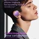 Micool Open Ear Headphones Bluetooth 5.4, Sport On Ear Headphones Wireless, Water-Drop Shaped Noise Cancelling Clip On Headset Bluetooth with Long Battery Life, Comfort Fit 4 Microphones Earphones