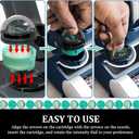 2 x 8 Pack 1541FC3000 Odor Neutralizer Technology Vacuum Replacement Cartridges Compatible with Shark AZ3000 AZ3002 IZ862H IZ562H HZ3000 HZ3002 ZD550 Vacuum Cleaner & Air Purifier (Teal, Original)