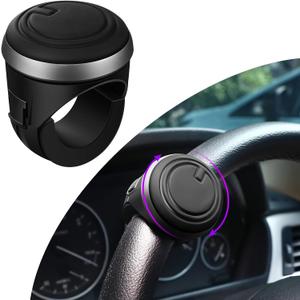 Steering Wheel Spinner Knobs Steering Wheel Buddy 360 Degrees Rotation Suicide Knobs with Silicone Surface and Metal Bearings for Driving Turning Car Truck Boat(2 Packs)