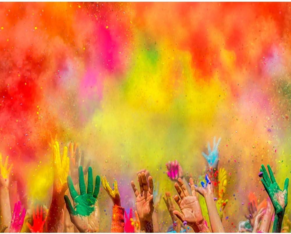 Colored Powder28.4 oz - 3.55 oz of Each Color - Pink, Orange, Yellow, Teal, Blue - For Toss, Fun Run, War, Party & Festival - Pack of 8 Bags - 800 g in Bulk (1)