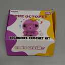 HEJIN Crochet Kit for Beginners, Beginner Crochet Kit for Adults Kids, Octopus Crochet Animal Kit Include Videos Tutorials, Yarn, Eyes, Stuffing, Crochet Hook Boys and Girls Birthdays Gift